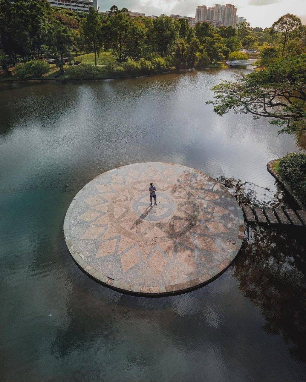 打卡新发现👉碧山宏茂桥公园📍自然景观+莲花池塘+湖畔舞台,遛狗散步不忘拍拍照💕