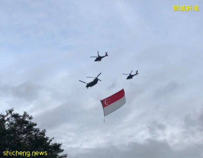 相隔一年,新加坡濱海灣再現國慶彩排