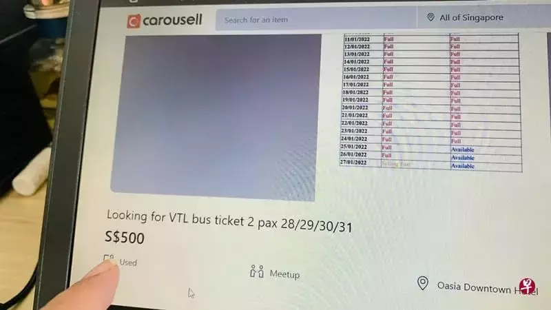 夫妻请人代购一对VTL车票 愿付500元返马见骨肉