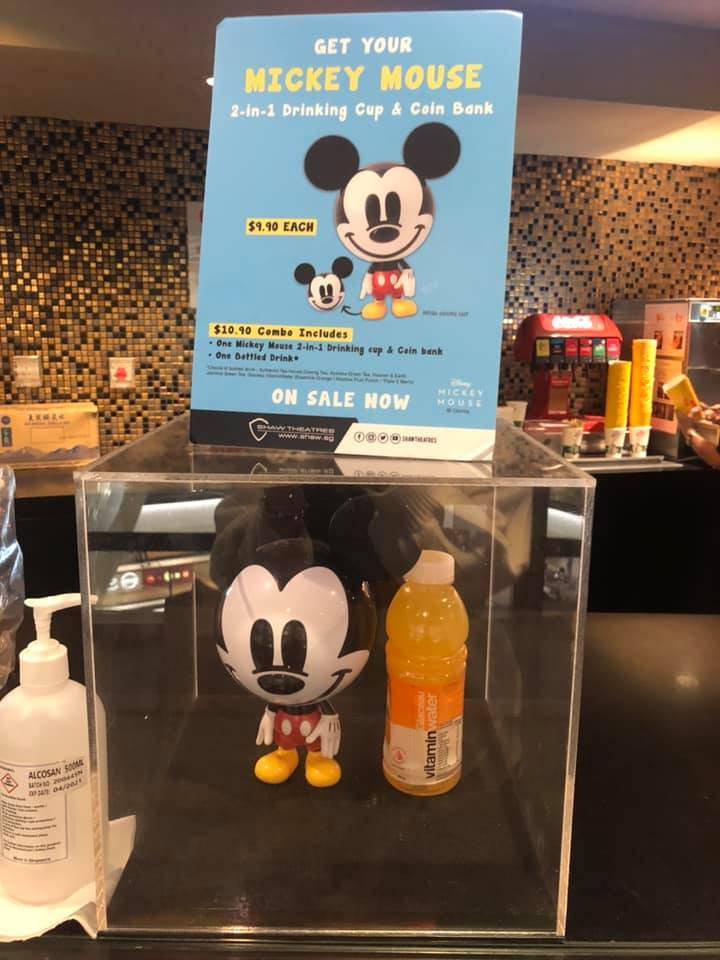 萌度爆表✨Shaw電影院米奇老鼠二合一水杯&存錢罐❤️高顔值外觀、存貨有限，僅需$9.90💰