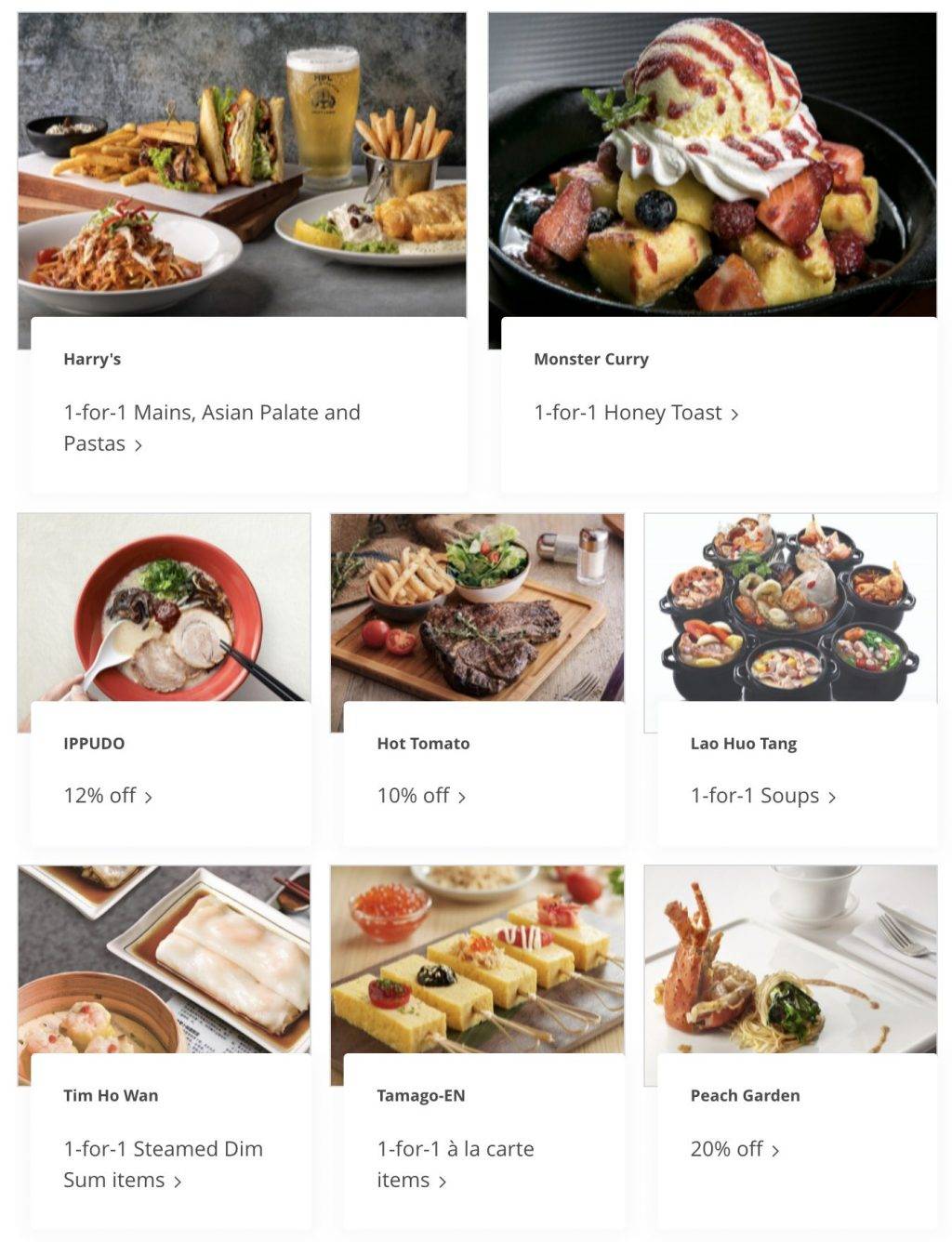 OCBC聯手本地80+家精選餐廳,推出持卡人專屬買一送一、7折優惠!有效期至6月30日