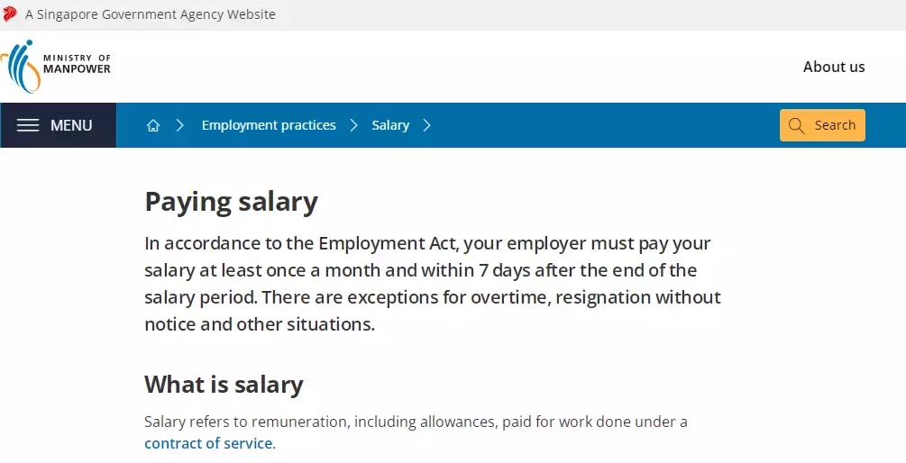 务工须知 @新加坡的打工人，这10项权益请牢记
