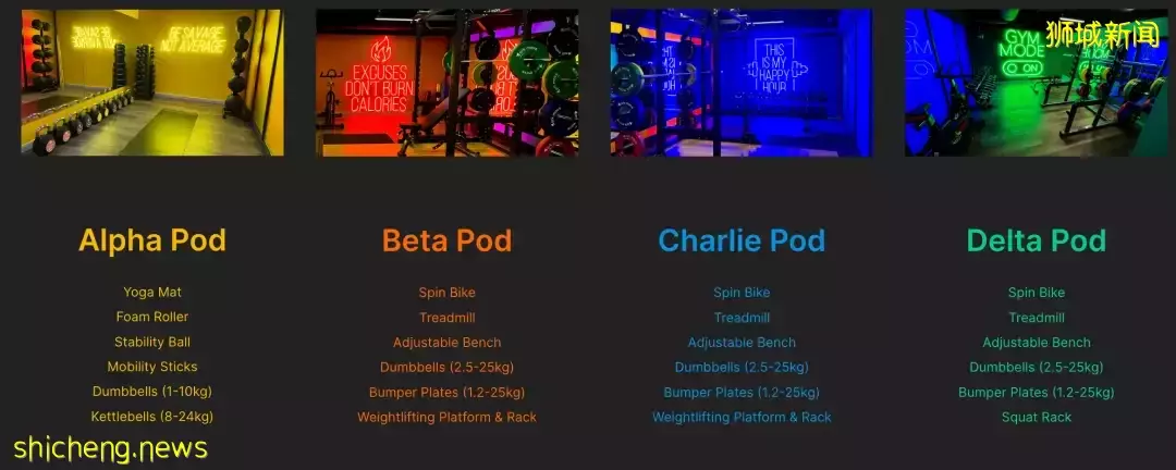 仅$3+/小时!新加坡新开24小时营业健身房,霓虹灯风格超酷炫