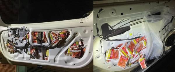 4064包嚼烟藏轿车走私 遭关卡人员识破 男子落网