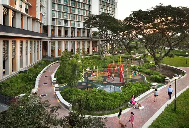 新加坡“天空之城”– 從地面到頂層自由穿梭的舒適型高密度公寓