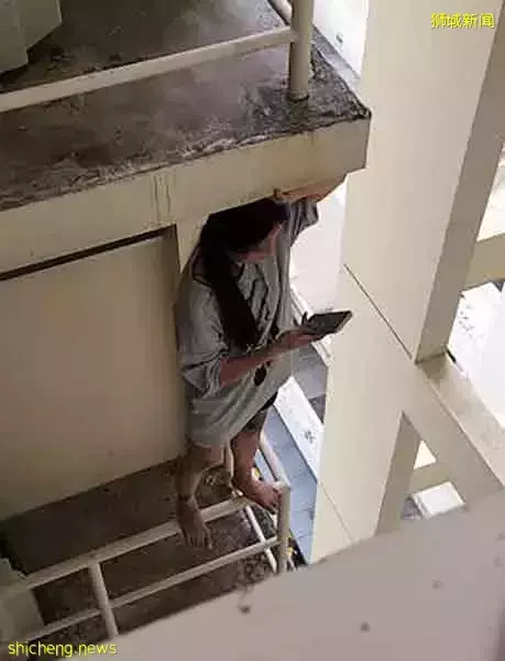 大鬧3小時！少婦危站高樓 兒喊“別做傻事”