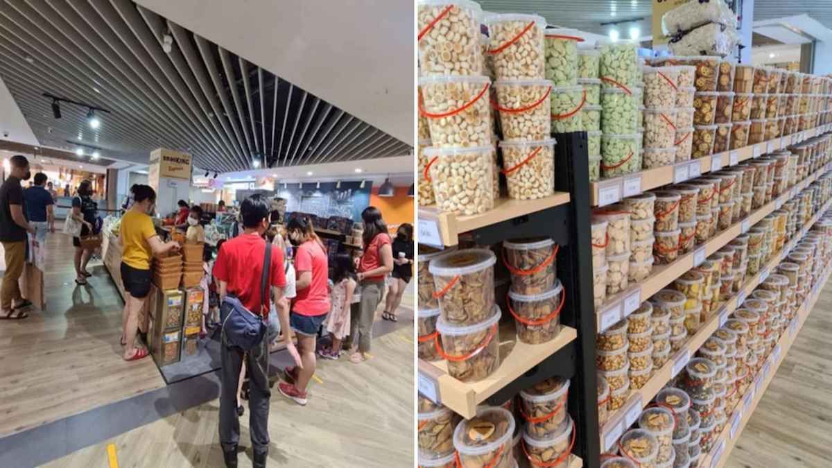 Northpoint City新開業的小吃店, 專賣“古早味”餅幹還有小吃