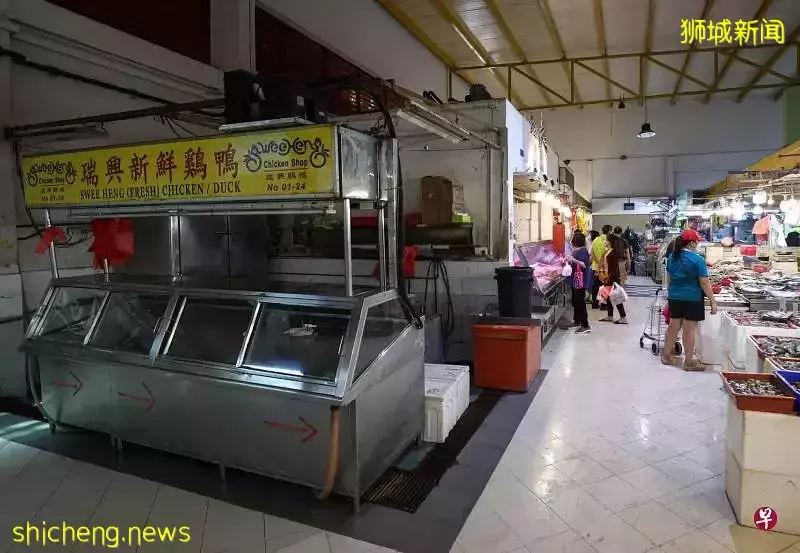 大马禁出口鲜鸡 缺乏供应 狮城巴刹部分鸡肉摊暂停营业