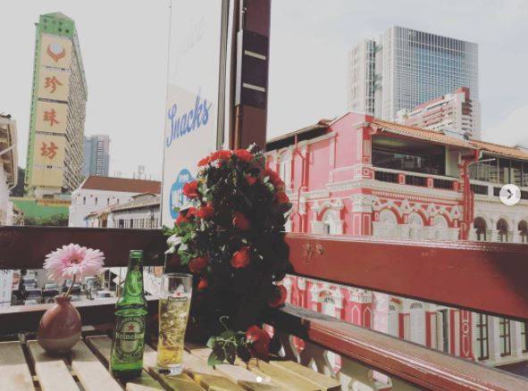 又有新地方去啦!牛车水的shophouse好有味道,露天阳台喝咖啡还可以看美景