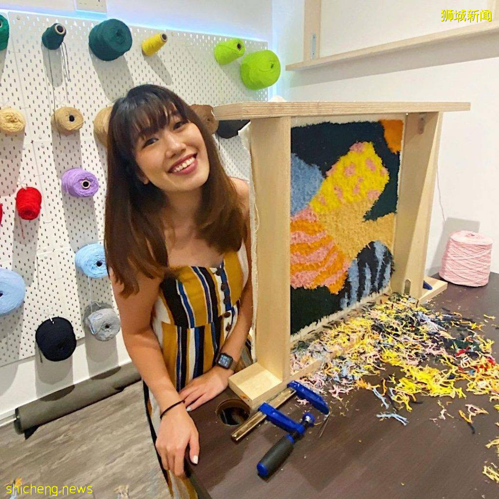 “Tuft Club”新加坡首家簇绒地毯工作室!花色丰富、好看耐用,制作专属你的作品💕