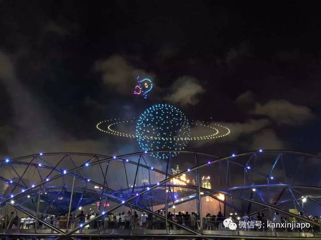 超酷炫！2020跨年烟火，无人机方阵，灯光秀照亮新加坡