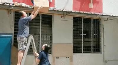 警方冒着生命危险,爬上屋顶救下猫咪