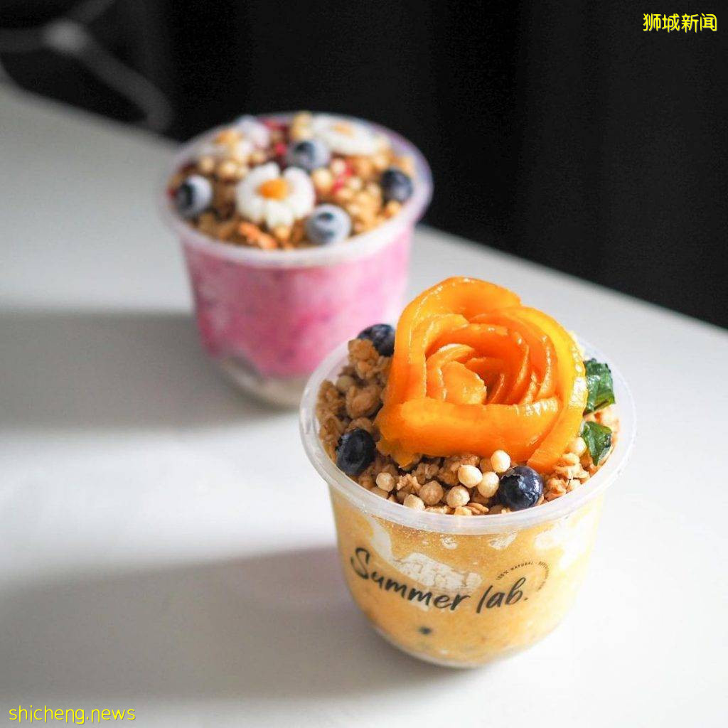 “Summer Lab”會開花的Smoothie Bowl🌼果凍鮮花100%可食用！低卡、清爽、超強飽腹感😘