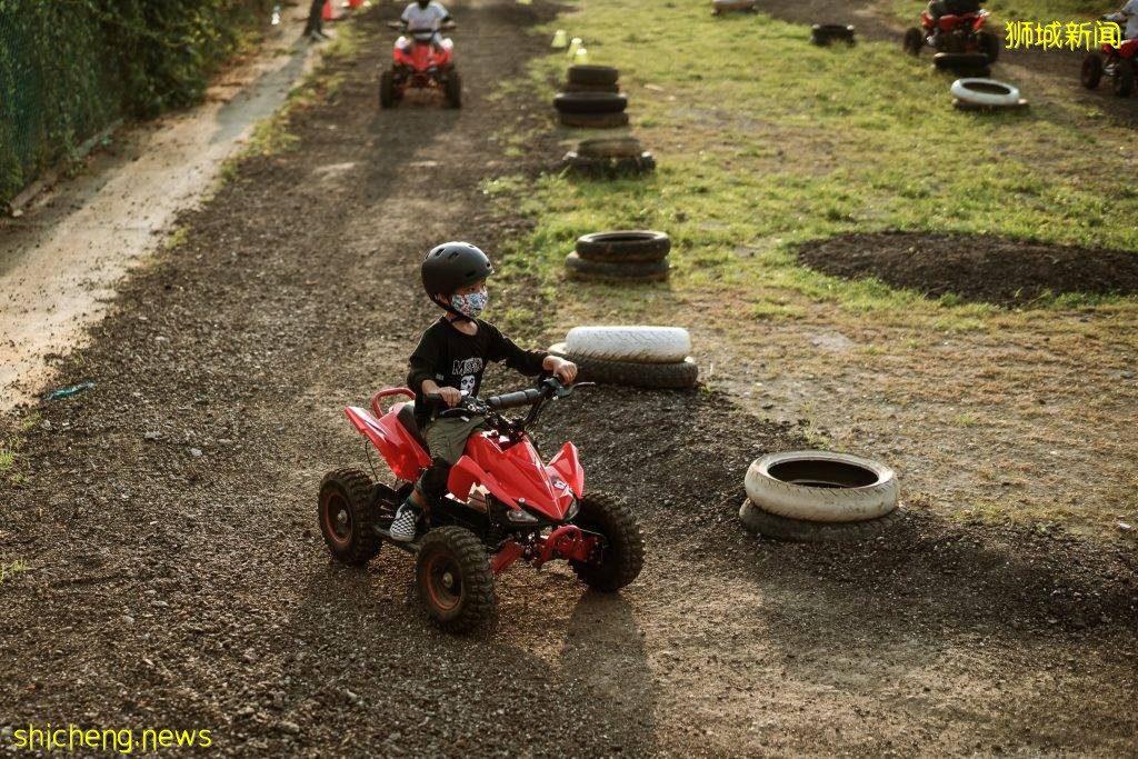 新加坡首家戶外越野摩托基地🏍️ 小朋友體驗價只需S$15🤩 即將推出成人體驗場 .
