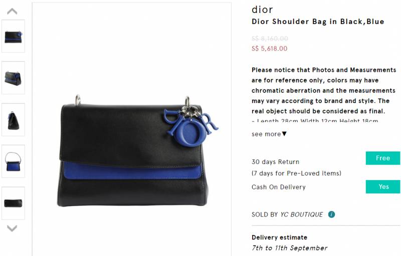 新加坡名牌包折扣！Coach Fendi Dior狂降價