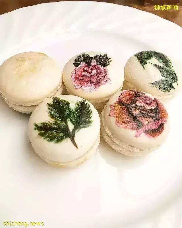 The Art Nooq马卡龙绘画体验课😍使用可食用涂料,亲手绘制彩色图案,好玩程度100%