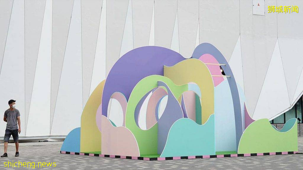 Downtown East最新藝術裝置“Wave Hello”🌊糖果色調、波浪形狀🍬展出六個月，免費打卡