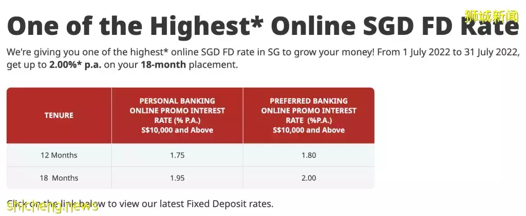 高质量存钱方式!新加坡各大银行定期存款利率盘点