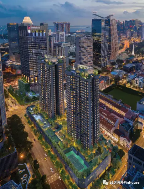 站在MIDTOWN MODERN的窗前,領略新加坡CBD武吉士的獨特魅力