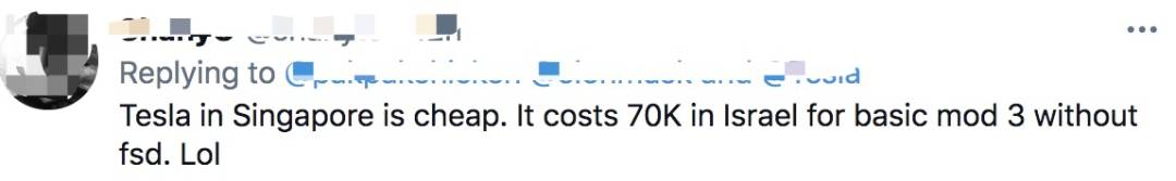 “在新加坡,我买了世界上最贵的特斯拉,花了100万!国内只要30万”