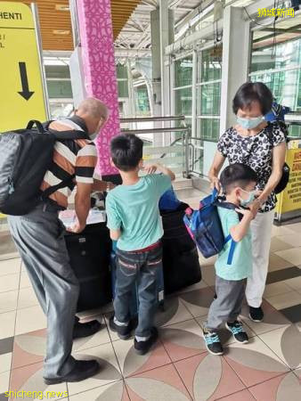 与父母分离15个月 2小孩赴新国团聚
