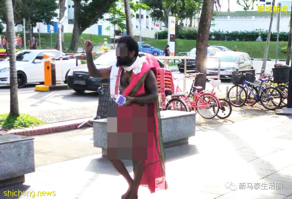 裸男大闹小贩中心被捕