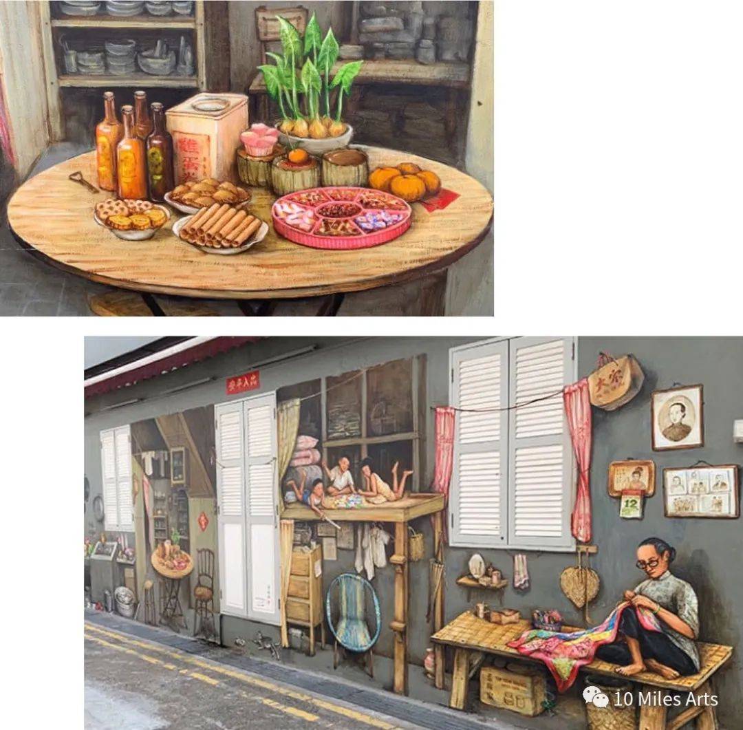 新加坡这些风情街区的壁画火了！餐厅、居家、办公室纷纷模仿