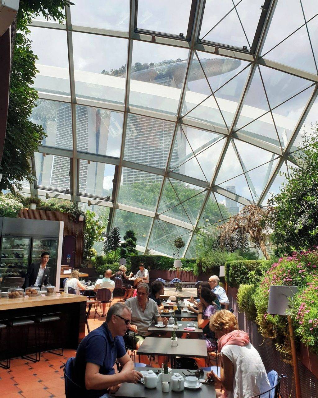 藏匿Flower Dome的花园咖啡馆Fennel Cafe🌹咸甜蛋糕小点心,下午茶人均$45