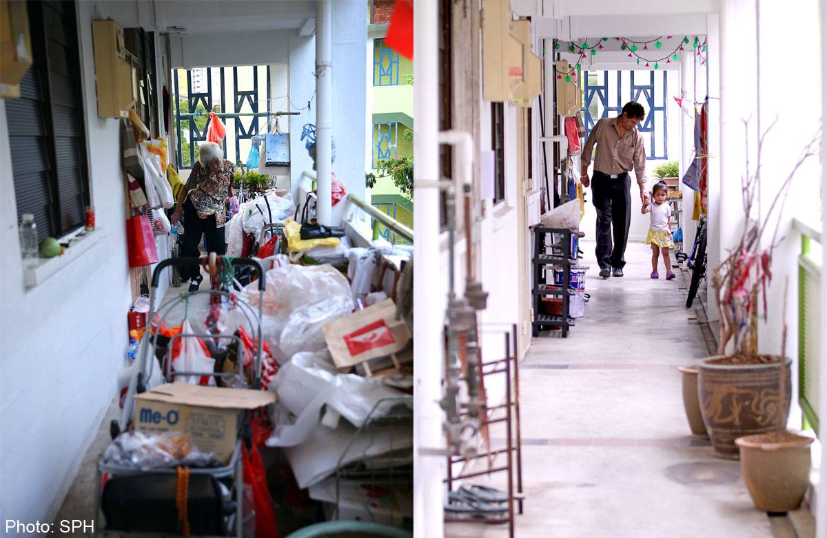 快过年了，竟有人在新加坡组屋走廊开“养鸡场”，30只好热闹