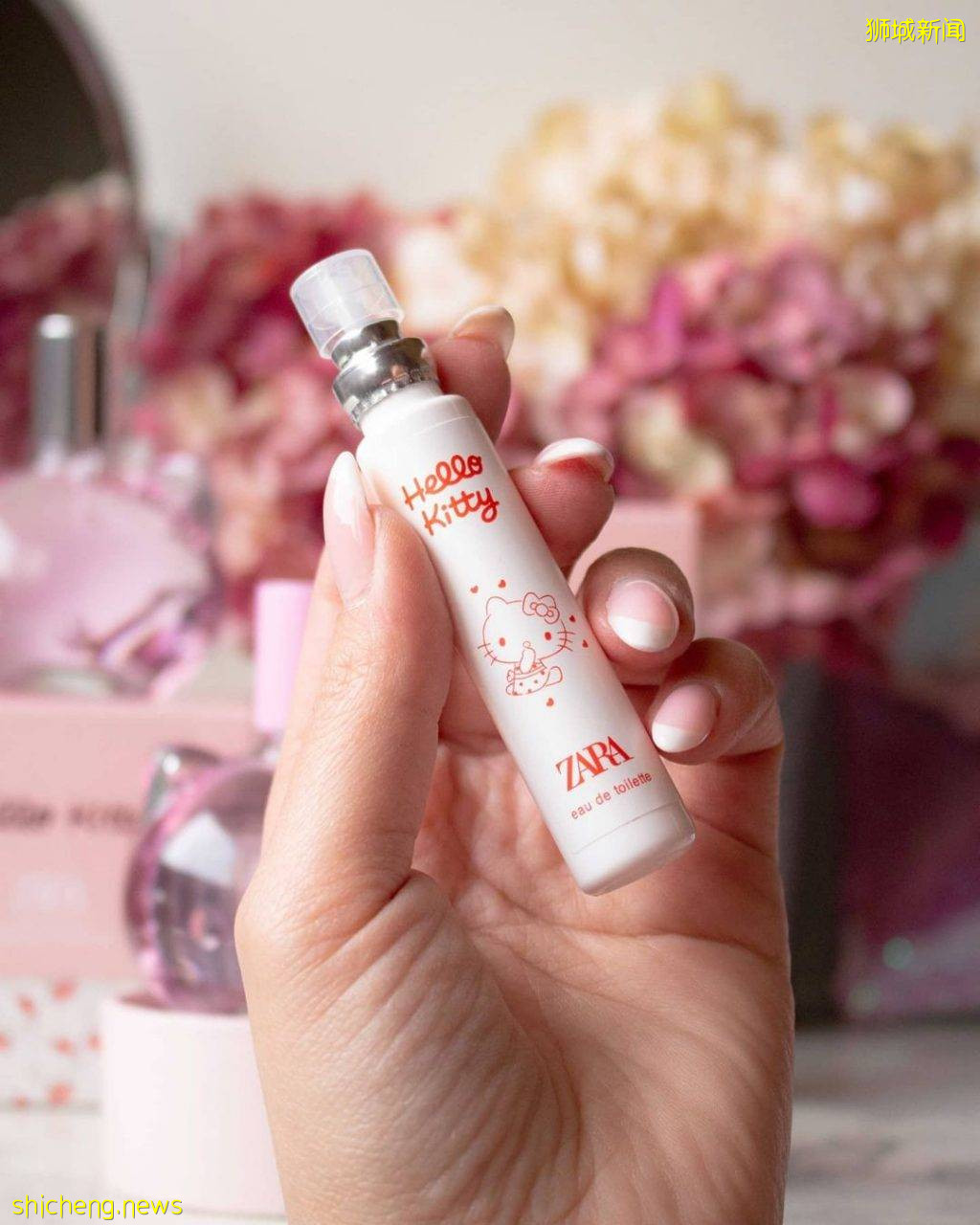Zara联手Hello Kitty推出超甜美香水!不到20新就可以拥有