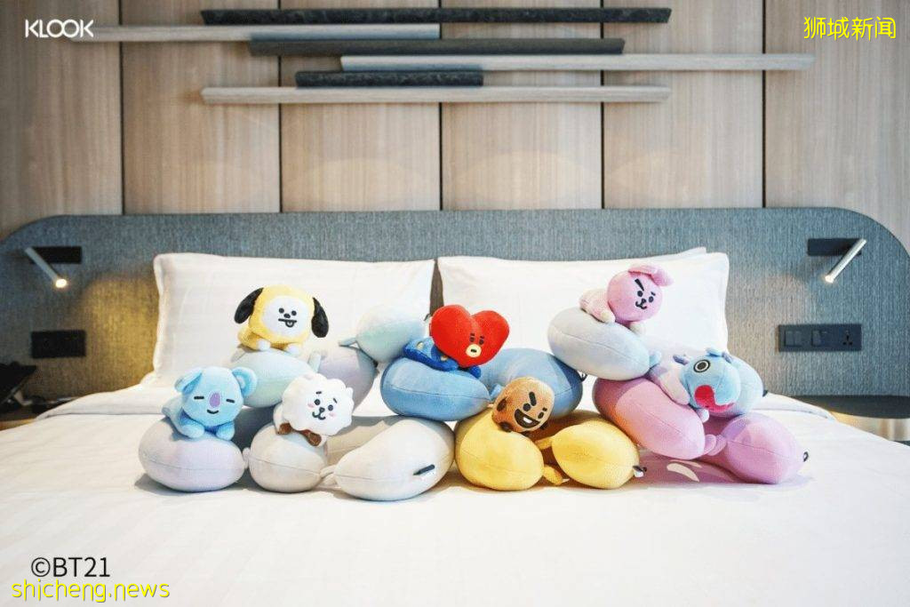 LINE主题Staycation已经开放预订,还可以把超可爱BTS公仔带回家