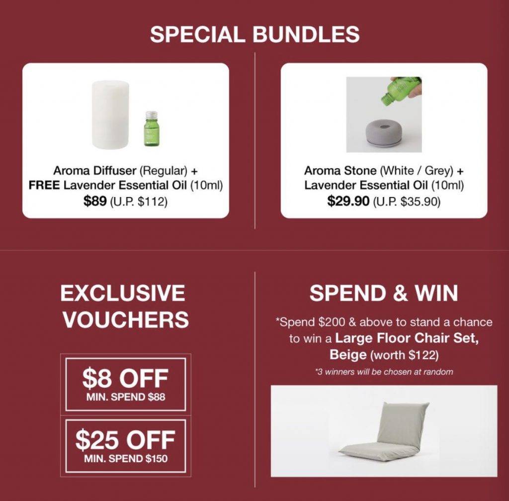 MUJI Shopee旗艦店正在進行周年大促活動!僅限4月21日一天!生活好物低至5折!還可以疊加使用Voucher,省上加省