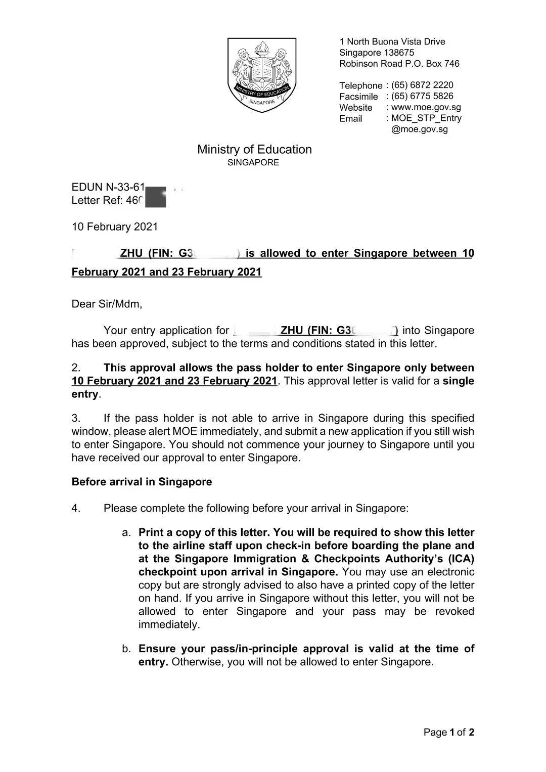 2021年新加坡最新入境温馨小贴士