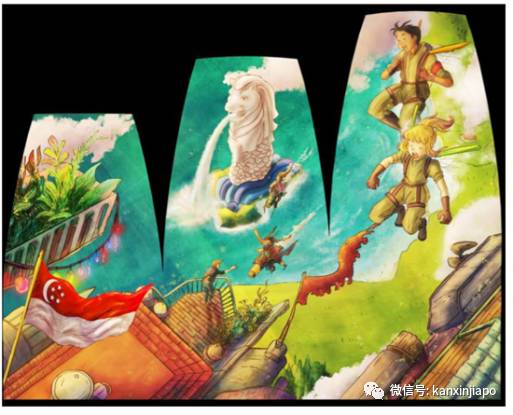 鱼尾狮变装,挂上崭新口罩等著2021年