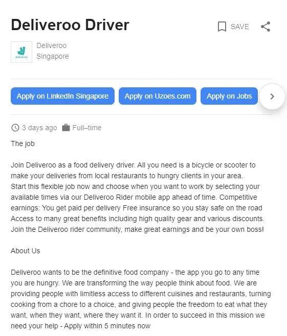 Deliveroo:上市成功将为送餐员发花红,每人最高可获1万8500新元