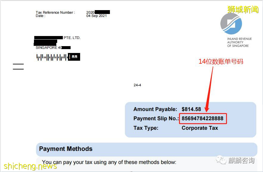 新加坡企业所得税支付说明