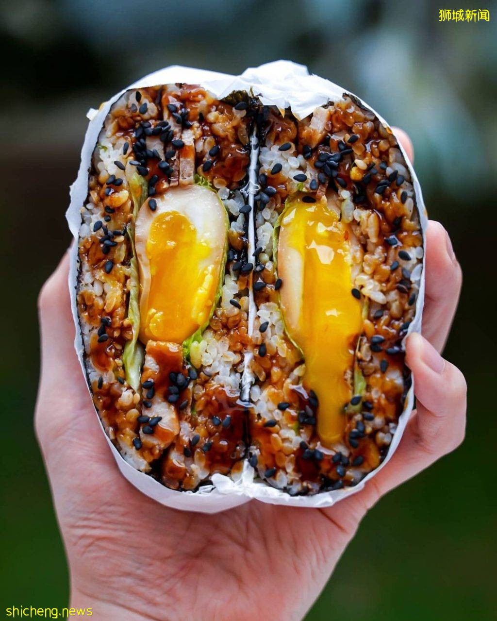 居家新发现!日式Onigirazu米饭卷、流心溏心蛋超诱人😍懒人早午餐首选、全岛外送中🛵