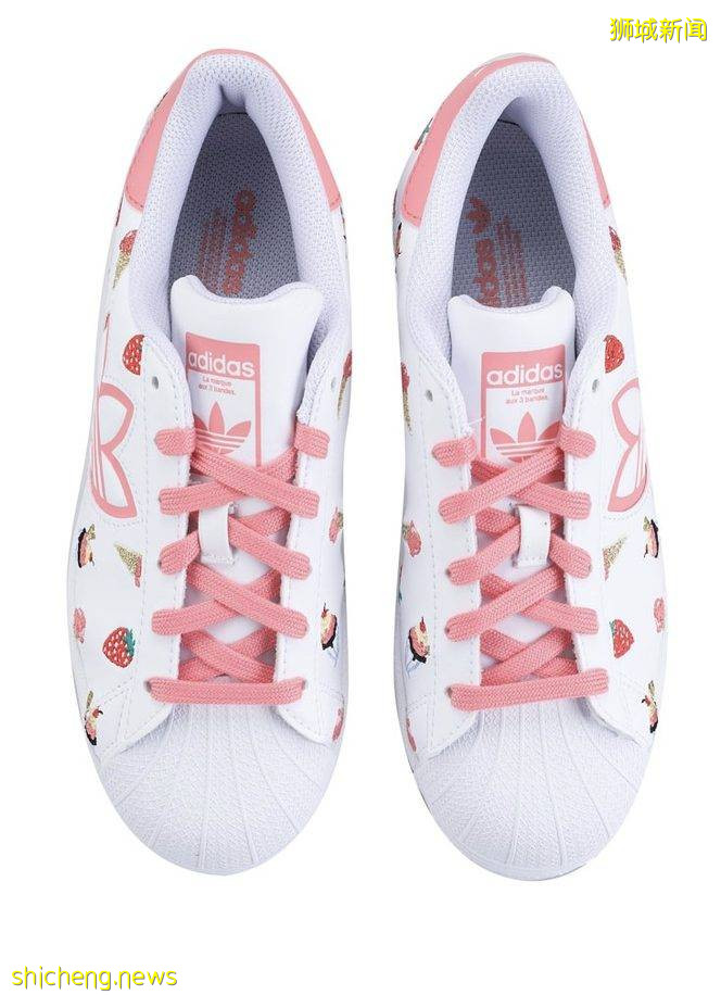 Adidas限量版刺绣Superstar现已开售!超可爱冰激凌🍦、草莓🍓刺绣萌化你的心