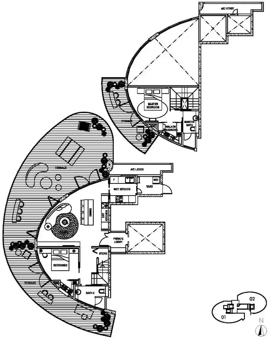 新加坡高级公寓(特殊户型)鉴赏 没吃过猪肉来看看猪跑