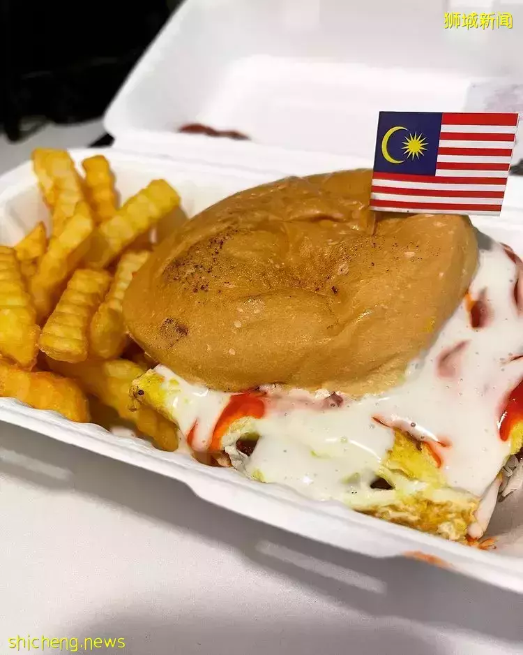 Bugis Street“堡大人”网红汉堡🍔很有马来西亚味道的Ramly Burger！平价好吃有家乡味🤤 