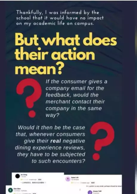 新加坡女大学生餐后给差评，餐厅一波“豪横”操作居然逆向走红
