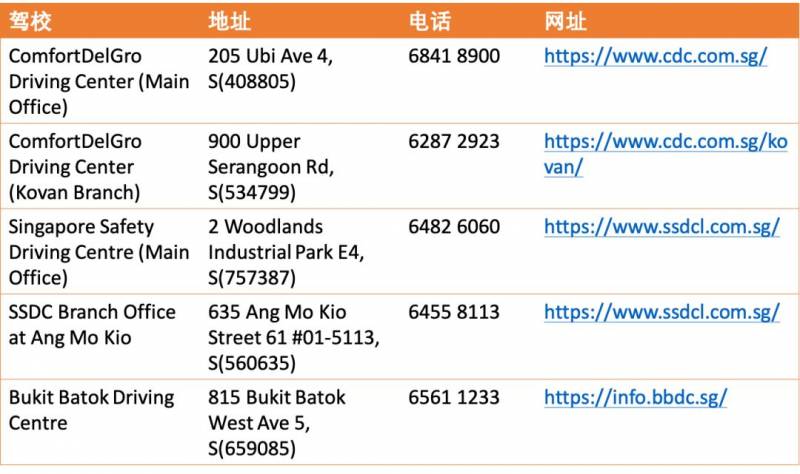 在新加坡如何考駕照