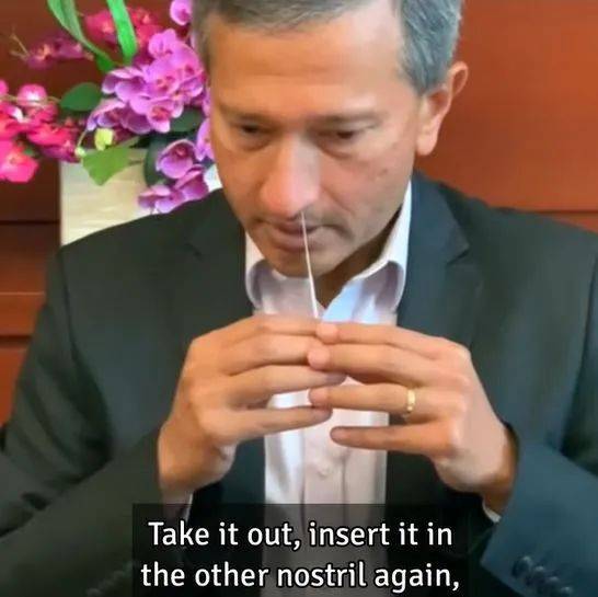 新加坡外交部长亲测！5个步骤做完新冠病毒快速抗原检测