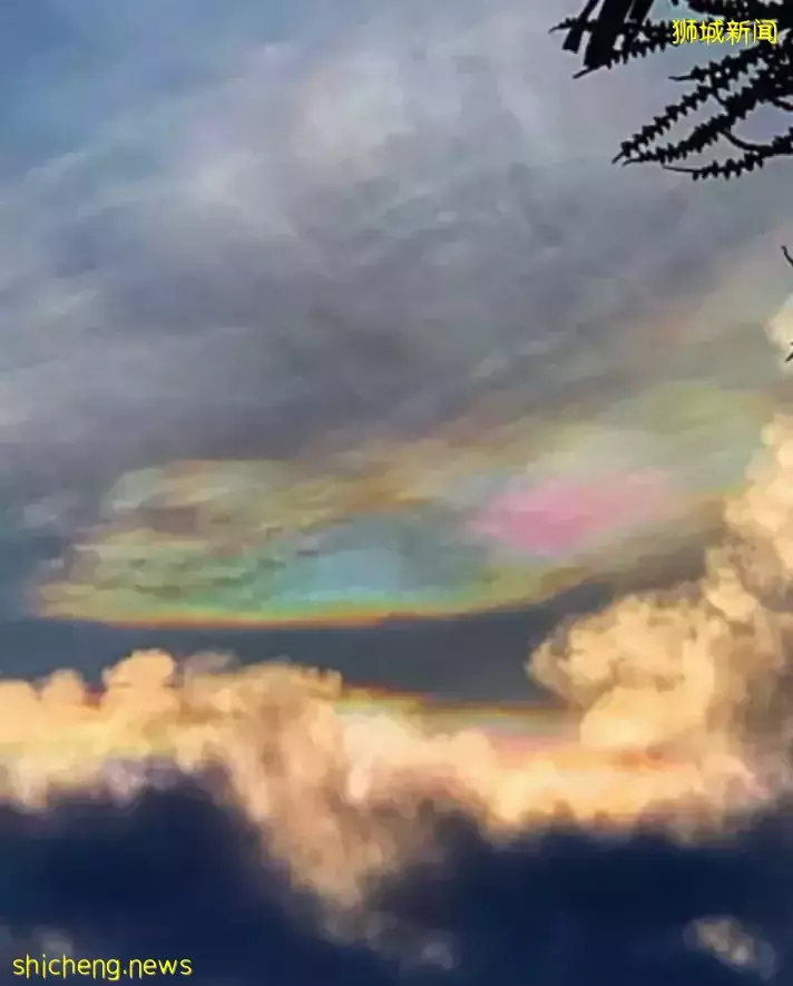 本地出现罕见“彩虹云” 网民：像极了北极光 