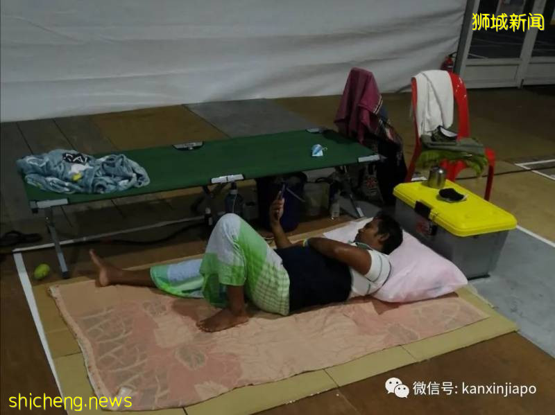 康複客工的隔離生活:睡地上、簡易小床等!