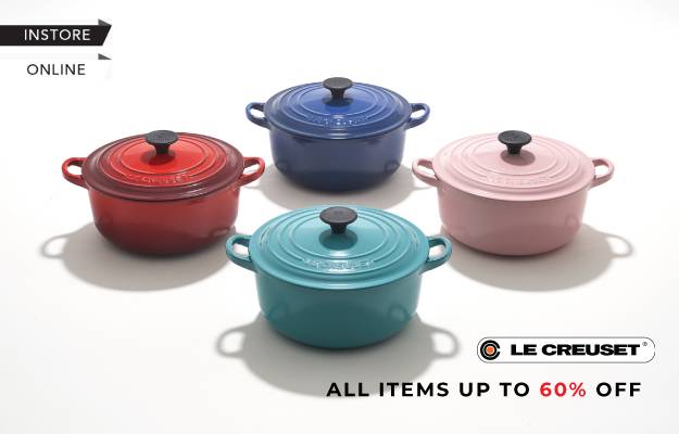 LE CREUSET年度大促來咯！！低至4折，神仙花瓣鑄鐵鍋、白琺琅鍋、超美餐具參與