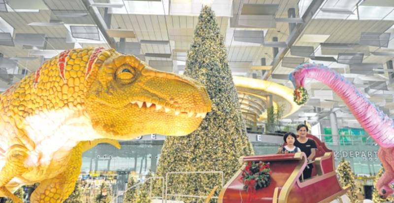吃喝玩樂!樟宜機場T4打造恐龍主題嘉年華
