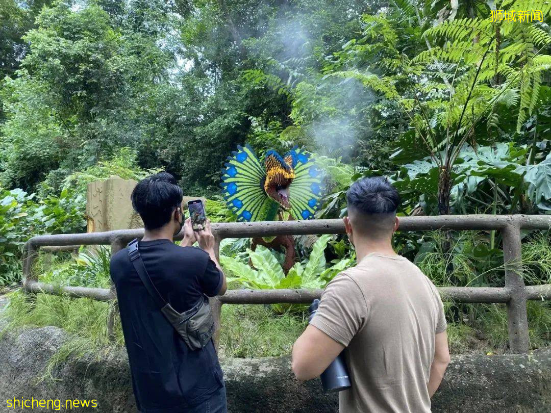 60只1:1尺寸乐高恐龙,出没新加坡动物园