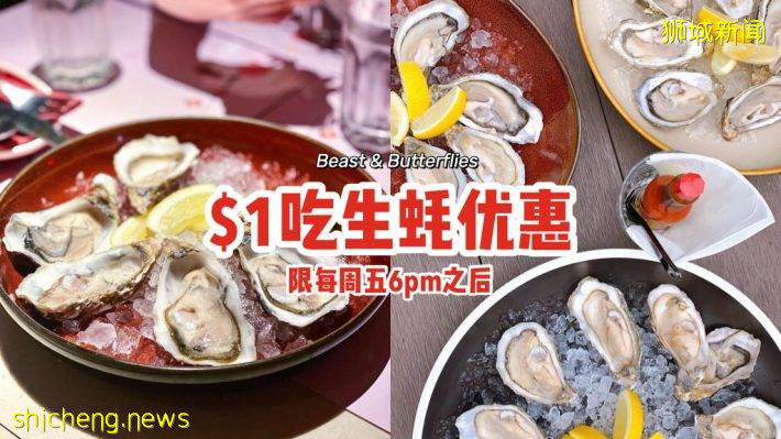 TGIF下班后来这里吃$1生蚝！Beast & Butterflies每周五限定优惠🎊打工人快乐开吃