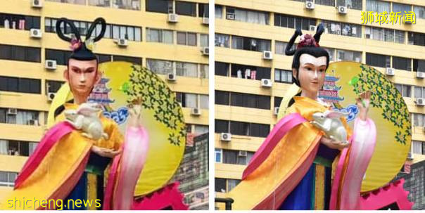 昨晚,新加坡牛车水中秋亮灯!“嫦娥好看得像整过容……”